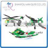 Mini Qute DIY Military Army Chariot Truck Helicopter Action Figures Plastic Cube Building Blocks Bricks Educational Toy NO.25616
