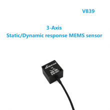 V839 3-Axis Variable Capacitance(VC) MEMS Accelerometer, Vibration Sensor