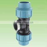 PP compression fittings of FEMALE TEE