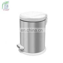 Stainless Steel Indoor Plastic Lid Waste Can Rubbish Customized Garbage For Sale Foot Pedal Trash Bin thumbnail-5