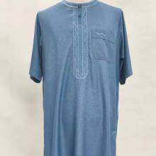 TR Fabric for Dubai Market Muslim Robe Islamic Garments Thobe thumbnail-4
