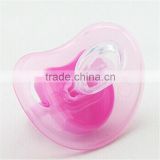 printed logo food grade large nipple pacifier for baby