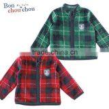 Japanese Wholesale Products Cute Stock Jackets Baby Clothes Check Pattern for Winter Infant Wear Children Garment Kids Clothing thumbnail-6