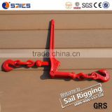 Cast handle red spray lever load binders with grab hook