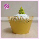 Hot Sale Laser Cut Paper Pumpkin Wedding Lace Cupcake Wrappers Wholesale Laser Cutting Cupcake Paper Cup Wrappers Elegant DG-106 thumbnail-1
