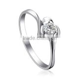 White Gold Zircon Woman Appointment Ring FQ-9040
