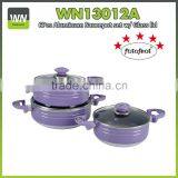 6pcs Pressed Aluminum Casserole Set With Non-stick Coating thumbnail-1