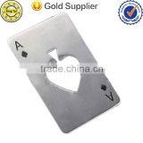 good quality paper card shape metal bottle opener with good sell
