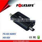 1-CH HD-SDI Extender compatible with HD-SDI and SD-SDI signal over coax cable, FS-HD8200V