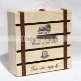 Wholesale Custom Large Unfinished Pine Wooden Box thumbnail-1