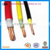 Double PVC Jacket Bare Copper Conductor Electric Wire Cable, BVV thumbnail-3