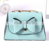Leather Bow Summer Clutches Handbag thumbnail-4