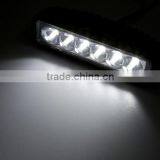 6.3 Inch 18W LED Work Light 12v 1200LM 6-LED White Light Square Spotlight-Black Led Work Lamp thumbnail-5