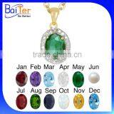 Custom 925 Sterling Silver Mothers Birthstone Pendants Customized With Birthstones Quality Choice thumbnail-6