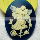 2013 New design resin angel cameo cabochons for jewelry!!!