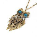 Vintage Owl Pendant Necklace thumbnail-1