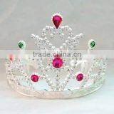 9cm Highx12cm Diameter Metallic Silver Plastic Tiara Princess Tiaras and Crowns thumbnail-6