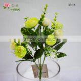 Natural Looking Low Price Wholesale 5 Heads Artificial Flower thumbnail-2