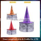High quality wholesale party hat purple halloween witch hat for sale