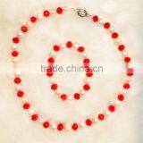 Latest Design Wholesale 2015 Classical Pearl Jewelry Set thumbnail-2