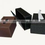 Leather customized tissue box