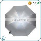 25 Inch 8 Panels Wood Shaft Windproof Staight Gray Rain Umbrella thumbnail-4