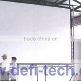 business projection rising screen