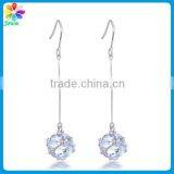 Cheap Ball Crystal Ball Silver Hook Crystal Drop Earring thumbnail-1