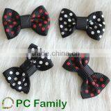 Hot sale 100%polyester pet dog ribbon bows /hair decoration