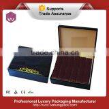 Custom Black Finish Wooden Tea Bag Packaging Storage Box With Compartments