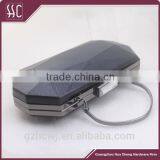 Gunmetal Metal Purse Frame With Cover Box Clutch Frame With Handles thumbnail-1