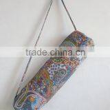 Gray Yoga Bag Hippie Yoga Mat Bag Shoulder Bag Cross Body Bag Satchel Shoulder Bag Yoga Duffle Bag Handmade Cross Body Bag thumbnail-1