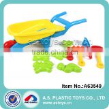 summer sand tools set plastic children beach toy wheelbarrow