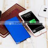 New Arrival Ultra Slim Metal Portable Micro USB Power Bank Battery Charger 4000mah thumbnail-2