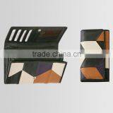 Leather Ladies Wallet Patchwork Wallet for Lady's