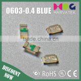 High Quality 1.6x1.5x0.55mm Sanan Chip 25mA 0603 Bi-color Red Blue Led thumbnail-6