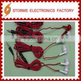 In-ear earphone with Red braided cable factory manufacturer