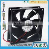 2015 Factory ODM or custom dual ball bearing 24VDC axial fan 92mm