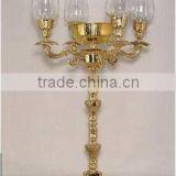 High-end Baccarat Style Crystal Candelabra with 5 Candles