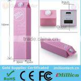 2600mah Promotional Gift Milk Power Bank