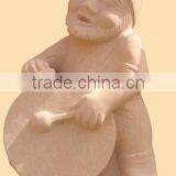 Sand Stone Laughing Buddha Statue