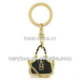 Fashion Bag Crystal Gold Plated KeyChain Jewelry FCA-15094 thumbnail-1