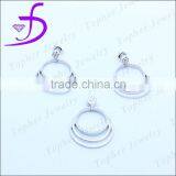 Hot-sell Silver Rhodium Set Cubic Zirconia Jewelry Silver Set thumbnail-1