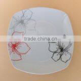 8 Inch Dessert Plate Restaurant Square Plates Dishes Custom Printed Plates thumbnail-2