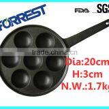 Round Cast Iron Bakeware Baking Pan With Long Handle