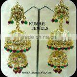 Traditional Beaded Jhumka Earrings thumbnail-1