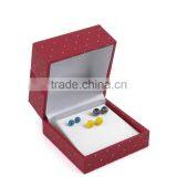 Chinese Factories Wholesale Custom Plastic Jewelry Box, Deep Red Fashion Beautiful Gift Box thumbnail-2