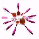 New Hot Sale10pcs Makeup Brushes Set Eyeshadow Foundation Blush Cosmetic Brush Rose Red Fashionable Oval Makeup Brush Tools thumbnail-1