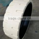 Self-propelled Vertical Lifts Rubber Wheel 305x100 For Dingli AMWP9.5-1100 thumbnail-3