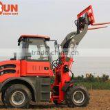 Everun Brand With Grapple Bucket Small Farm Machines 2.0 Ton Wheel Loader For Sale thumbnail-4